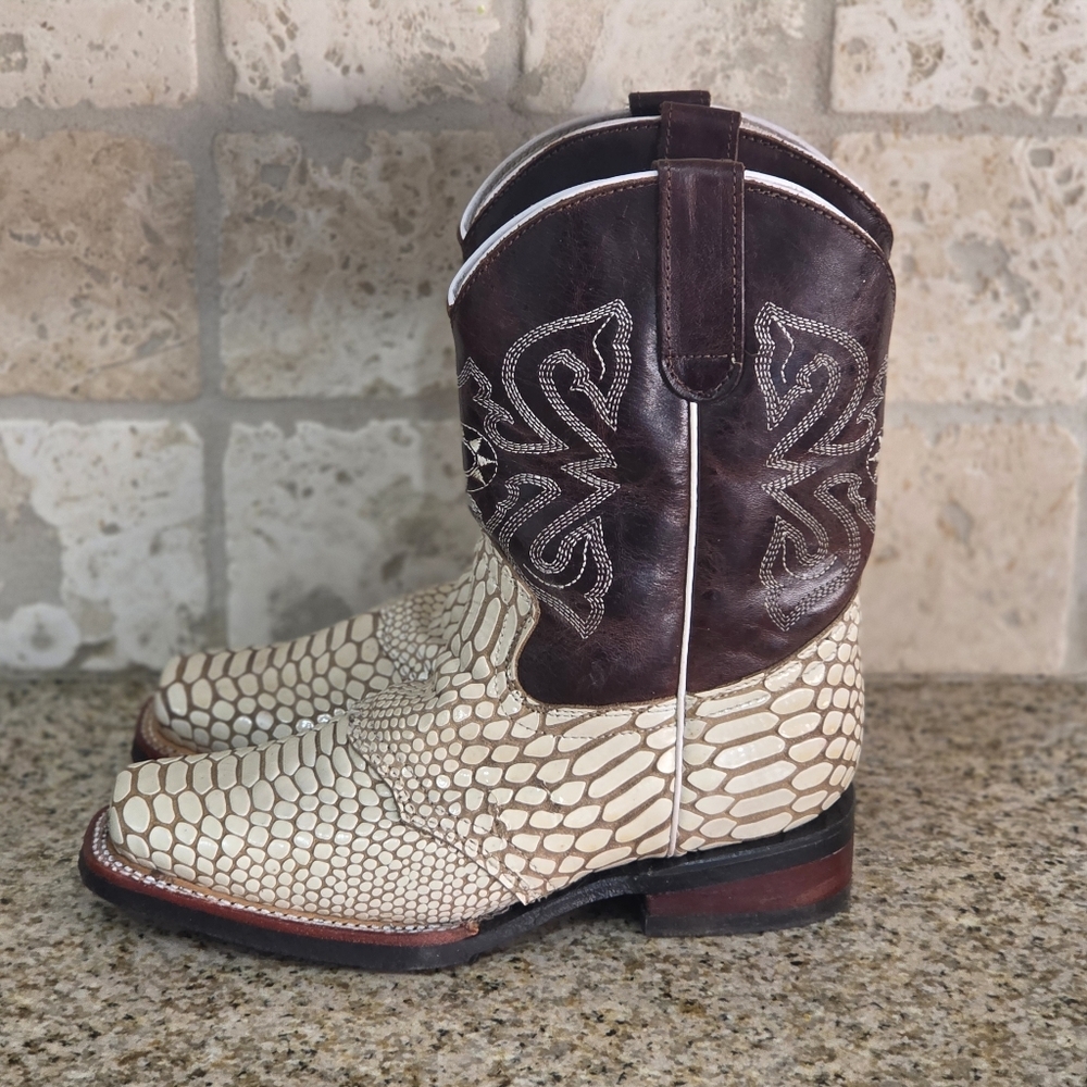 Pistolero Kids Phyton Cowboy Boots - Picture 6 of 10